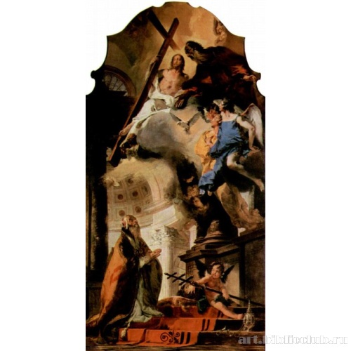 Папа Климент I, молящийся Троице