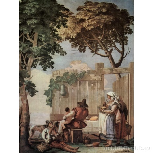 Крестьянское семейство за трапезой