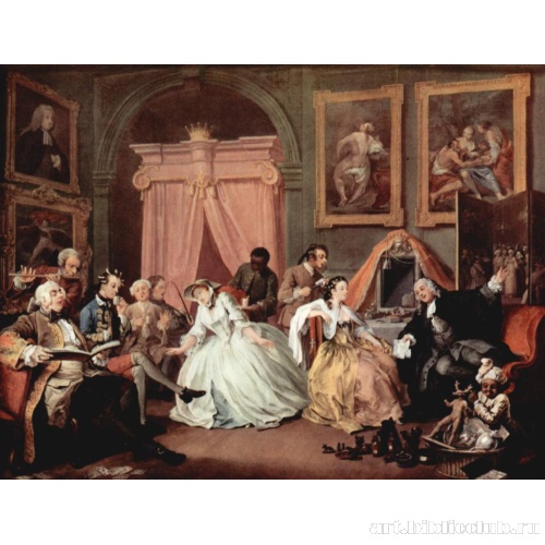 Цикл картин «Модный брак» [06]. Утренний прием у графини