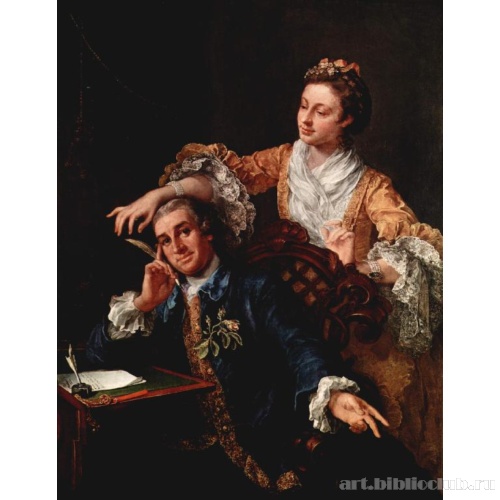 Портрет актера Дэвида Гаррика и его жены