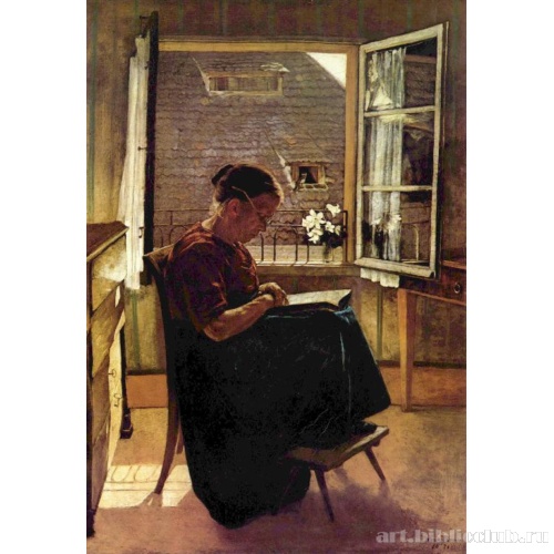Мать художника в горнице
