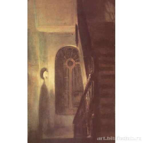 Прихожая и лестница ночью