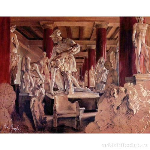 Зал для хранения скульптуры во время перестройки музея