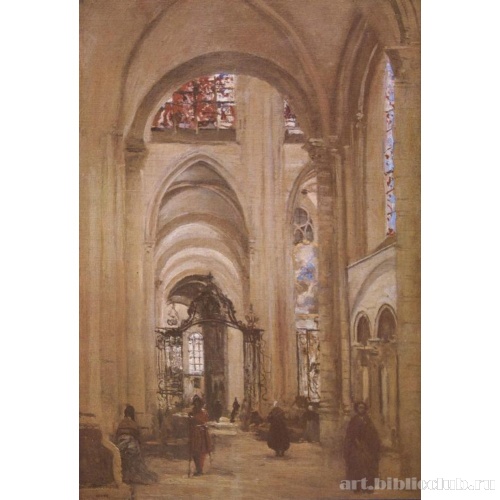 Интерьер собора в Сансе