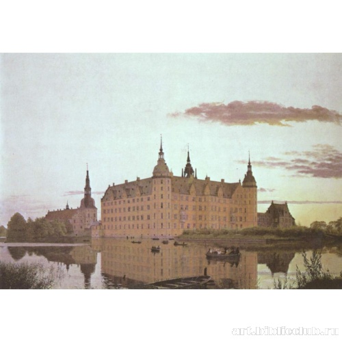 Замок Фредериксборг на закате