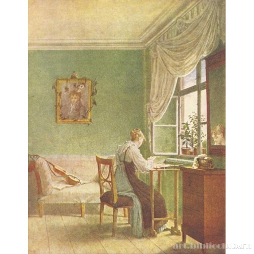 Вышивальщица у окна