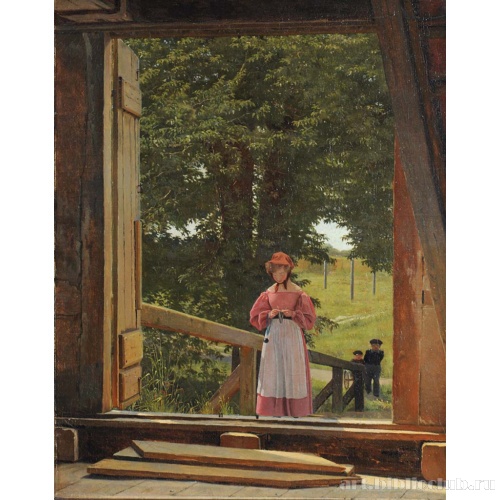 Вид с чердака зернохранилища у пекарни в Кастелет