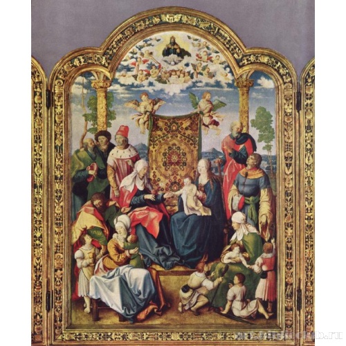 Артельсхофенский алтарь св. Семейства, центральная часть. св. Семейство