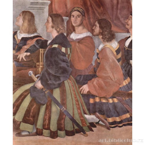 Станца Элиодоро.  Больсенская месса. Фрагмент