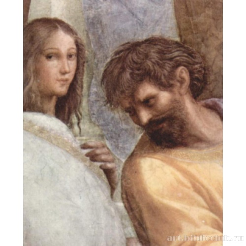 Станца  делла Сеньятура в Ватикане. Афинская школа. Фрагмент. Франческо Мария делла Ровере