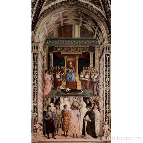 Папа Пий II причисляет Екатерину Сиенскую к лику святых