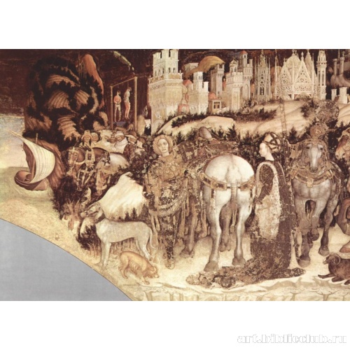 Фрески из церкви Сант' Анастазья в Вероне. Св. Георгий и принцесса