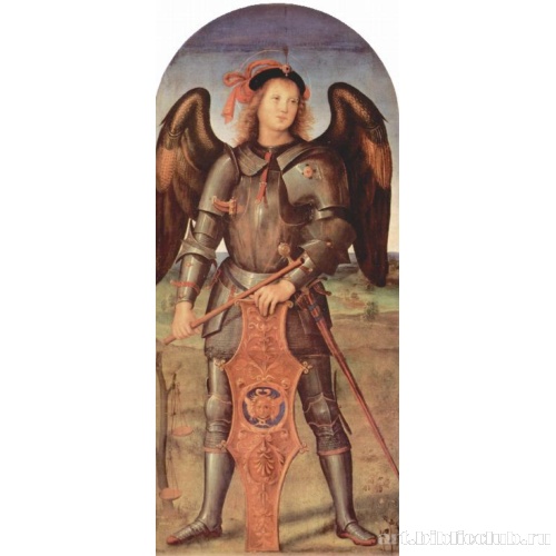 Алтарный триптих картезианского монастыря в Павии, левая створка. Архангел Михаил