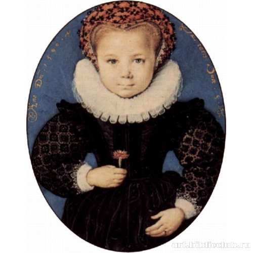 Портрет девушки с гвоздикой