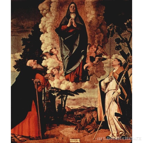 Пала ди Азоло. Вознесение Марии со свв. Антонием и Людовиком Тулузским