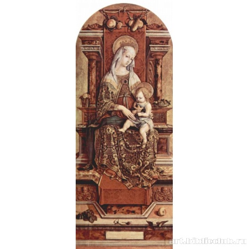 Алтарный триптих, центральная часть: Мадонна на троне