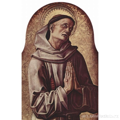 Центральный алтарь Сан Доменико в Асколи, полиптих, левое внешнее навершие: св. Доминик