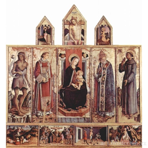 Алтарь из церкви Сан Сильвестро в Масса Фермана, общий вид, центральная часть