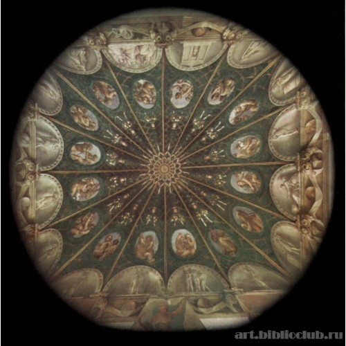 Потолочная фреска в женском монастыре Сан Паоло в Парме