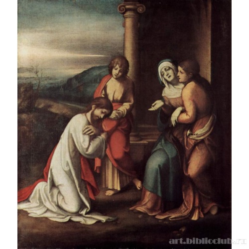 Прощание Христа с матерью, Марфой и Марией