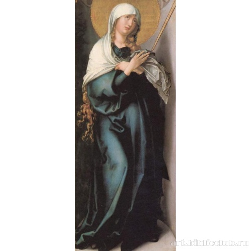Семь скорбей Марии, центральная часть,  Скорбящая мать