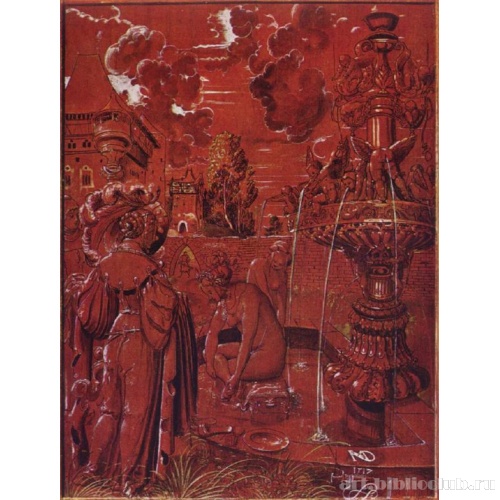 Купающаяся женщина