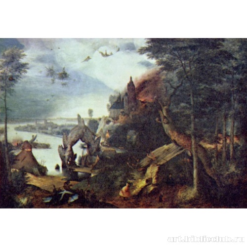 Пейзаж и искушение святого Антония