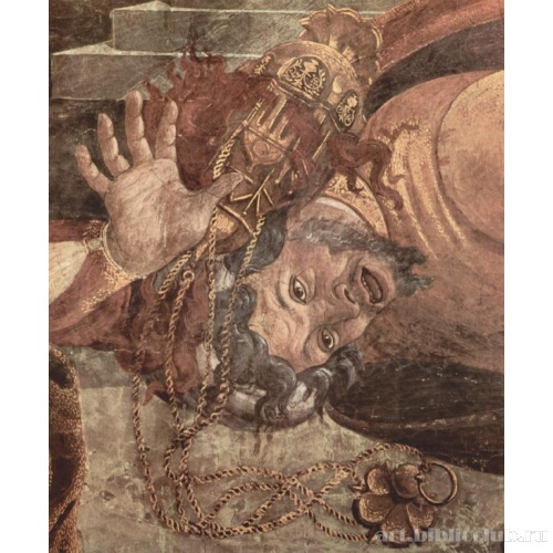 Фрески Сикстинской капеллы в Риме, Наказание левитов. Деталь