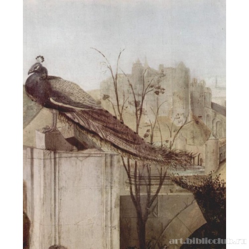 Поклонение волхвов. Фрагмент: Павлин