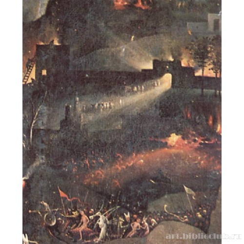 Сад земных наслаждений. Триптих. Правая створка. Фрагмент