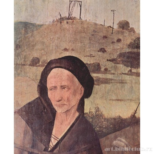 Воз сена. Триптих. Вид внешних створок. Фрагмент