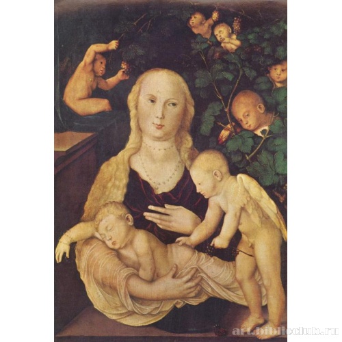 Мария в виноградной беседке