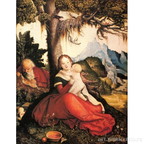 Святое семейство под открытым небом (Отдых на пути в Египет)