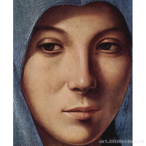 Благовещение Марии. Деталь: лицо Марии