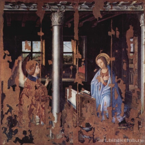 Благовещение, фрагмент