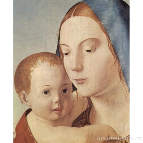 Мадонна, (так называемая &quot,Мадонна Бенсон&quot,), деталь