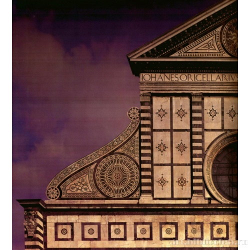 Темпьетто дель Санто Сеполькро. Верхняя часть фасада