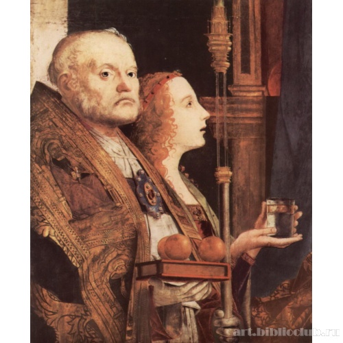 Фрагмент Pala di San Cassiano, Венеция, св. Николай и св. Мария Магдалина