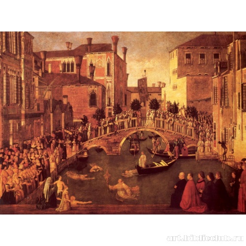 Чудесное спасение реликвии Святого Креста, упавшей в канал