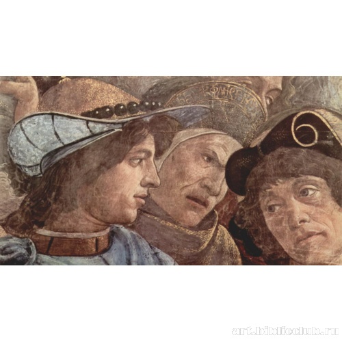 Фрески в Сикстинской капелле в Риме, сцена: наказание левитов, деталь