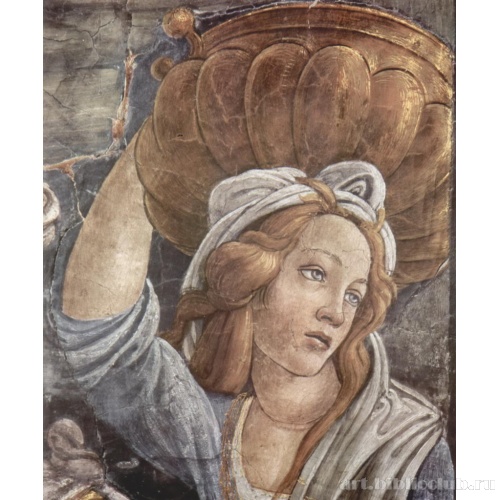 Фрески в Сикстинской капелле в Риме, сцена: Юность Моисея, деталь