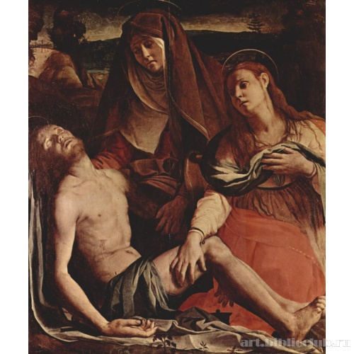 Пьета или Оплакивание: мертвый Христос, Мария и Мария Магдалина