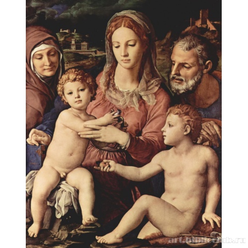 Святое семейство со святой Анной и Иоанном Крестителем