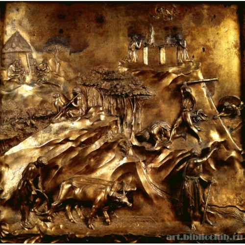 Врата рая. Восточные двери. Деталь. Каин и Авель