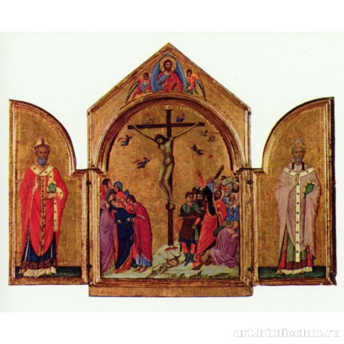Распятие (триптих), слева: св. Николай, справа: св. Григорий