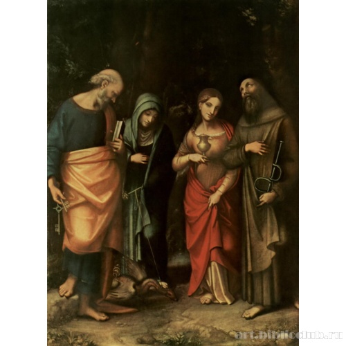 Четверо святых: св. Петр, св. Марта, св. Мария Магдалина и св. Леонгард