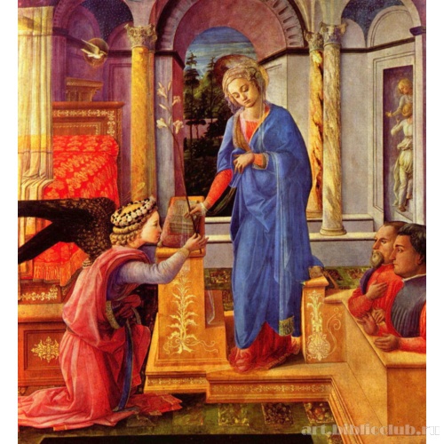 Благовещение Марии с донаторами