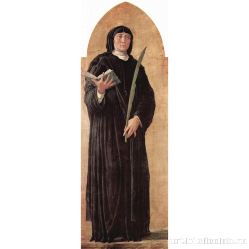 Алтарный образ евангелиста Луки. Св. Схоластика