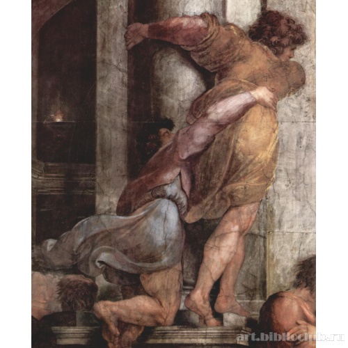 Станца Элиодоро. Изгнание Илиодора из Иерусалимского храма. Фрагмент