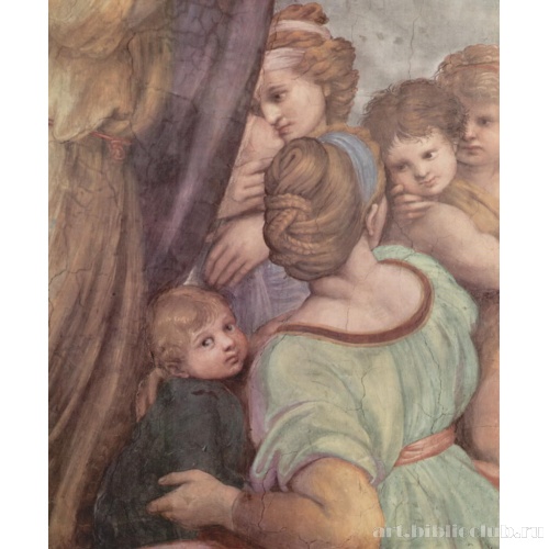 Станца Элиодоро.  Больсенская месса. Фрагмент